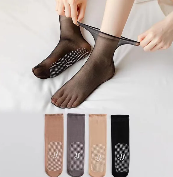 Invisible Crystal Silk Socks