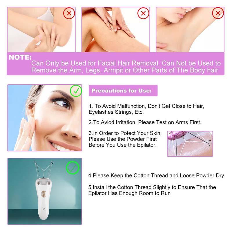 Painless Facial electric Epilator