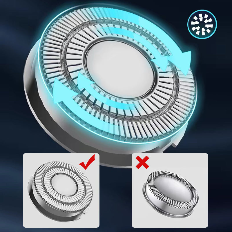 Rechargeable Cordless Electric Shaver with Pop-Up Trimmer