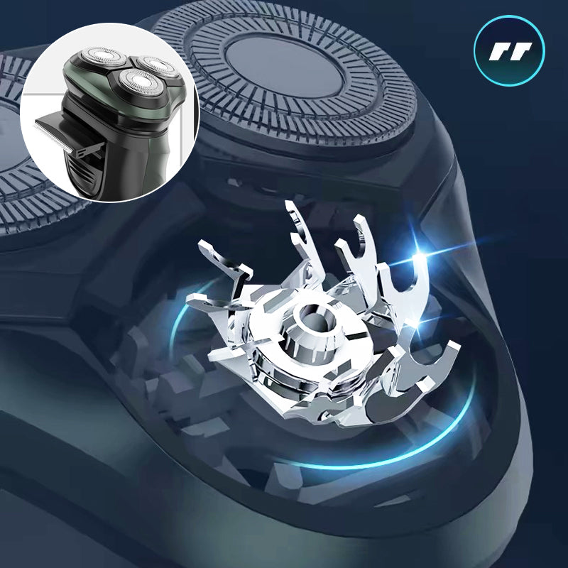 Rechargeable Cordless Electric Shaver with Pop-Up Trimmer