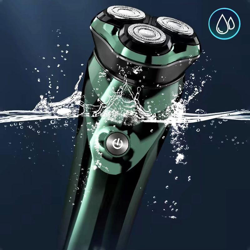 Rechargeable Cordless Electric Shaver with Pop-Up Trimmer