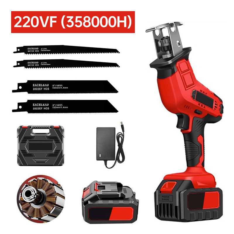 Outdoor Portable Powerful Cordless Electric Logging Saw Set