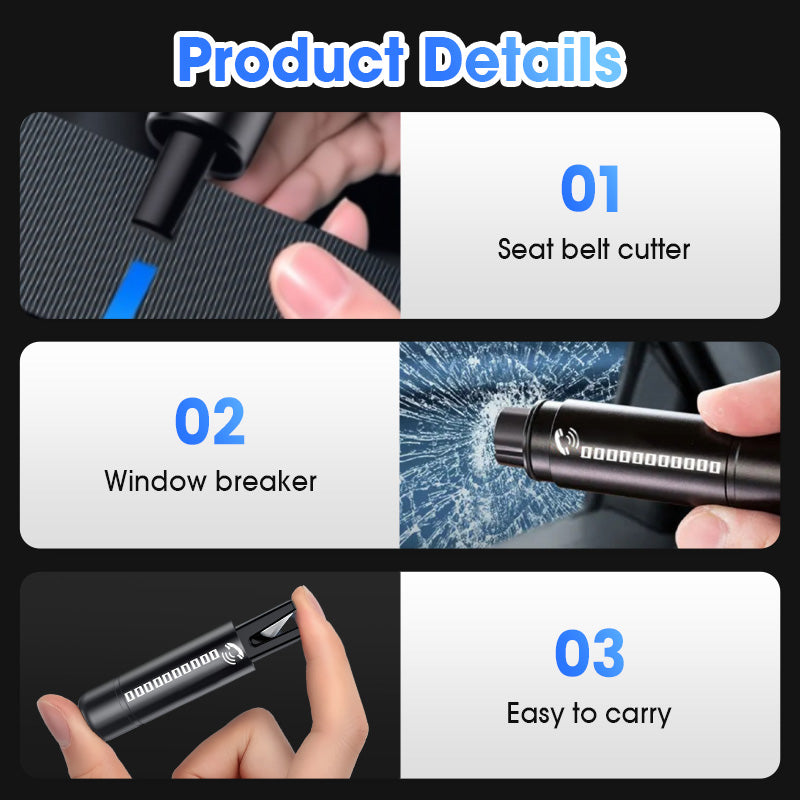 š„Hot New Productsš„Multi-Functional Dual-Headed Car Safety Hammerš„Out and about driving essentials!