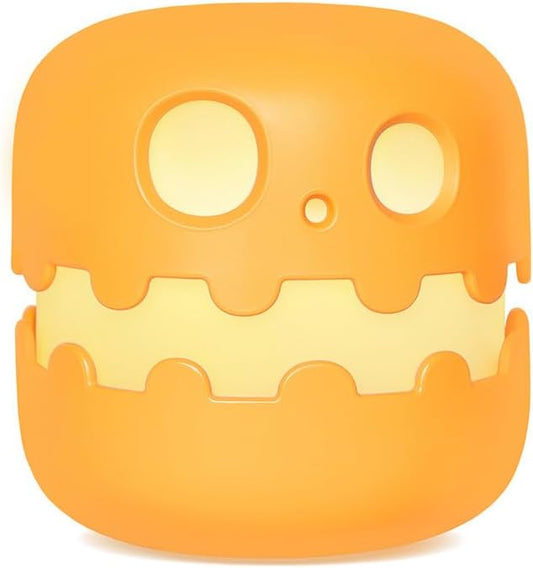 Spooky Pumpkin Night Light, 2025 New Jack o Lantern Night Light with Push Switch, Cute Creative Pumpkin Lamp Table Desk Bedroom Decor Gift for Birthday, Halloween (Smiley)